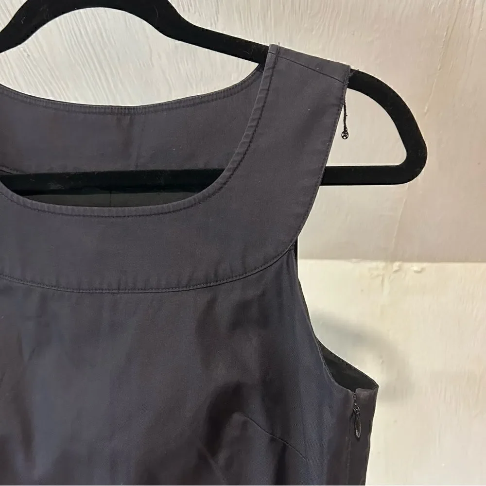 J.Crew Vintage Poplin Mini Shift LBD Black Mini Dress
